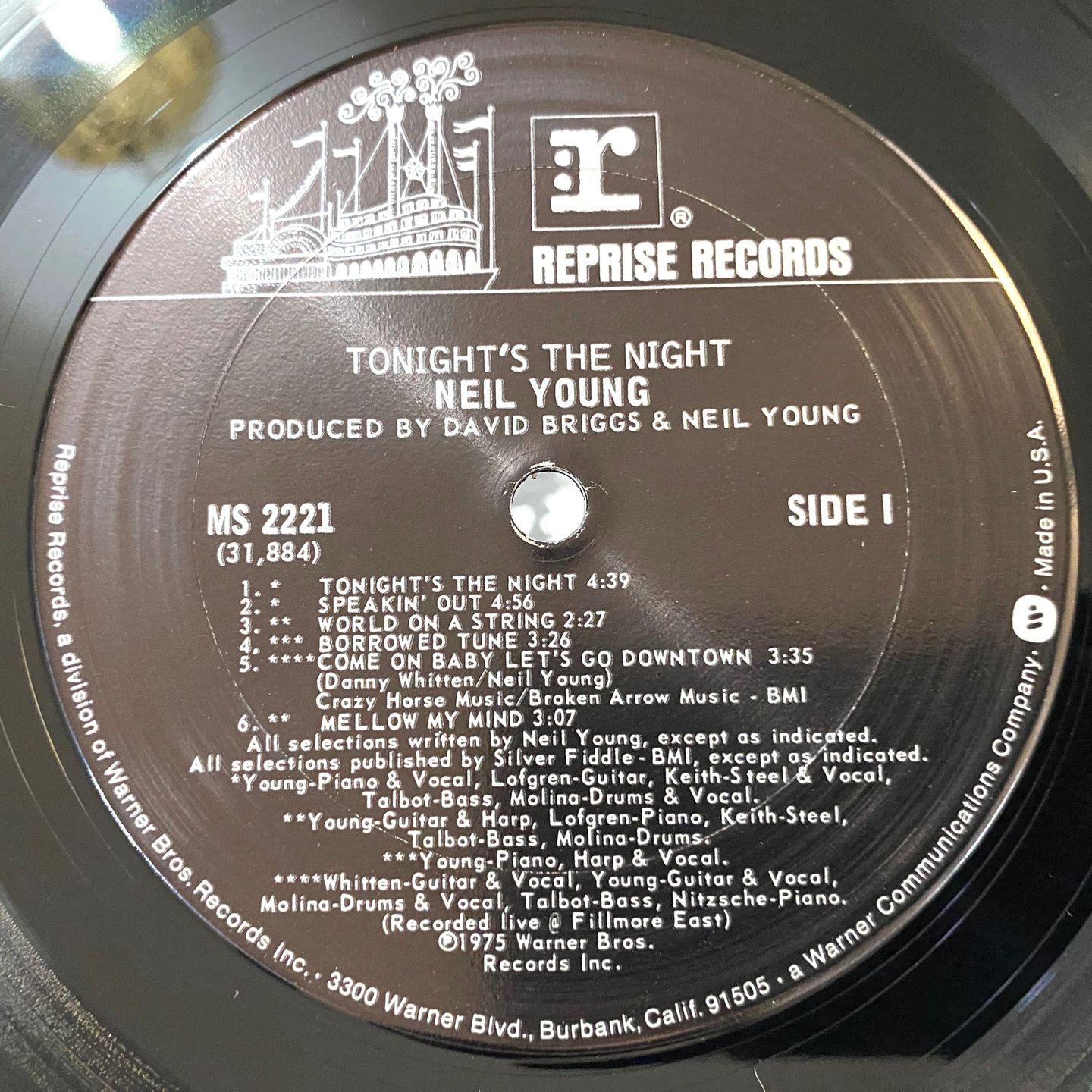 Neil Young - Tonight's The Night | Reprise Records (MS 2221) - 7