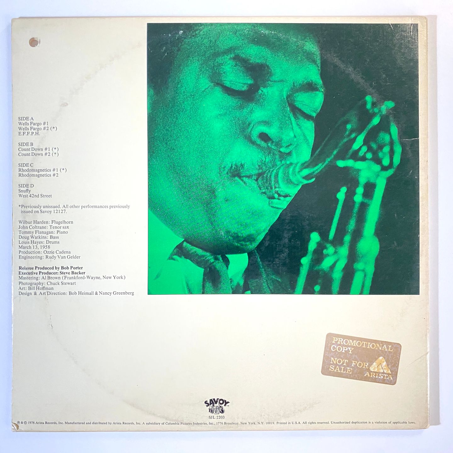 John Coltrane - Wilbur Harden - Countdown | Savoy Records (SJL 2203) - 6