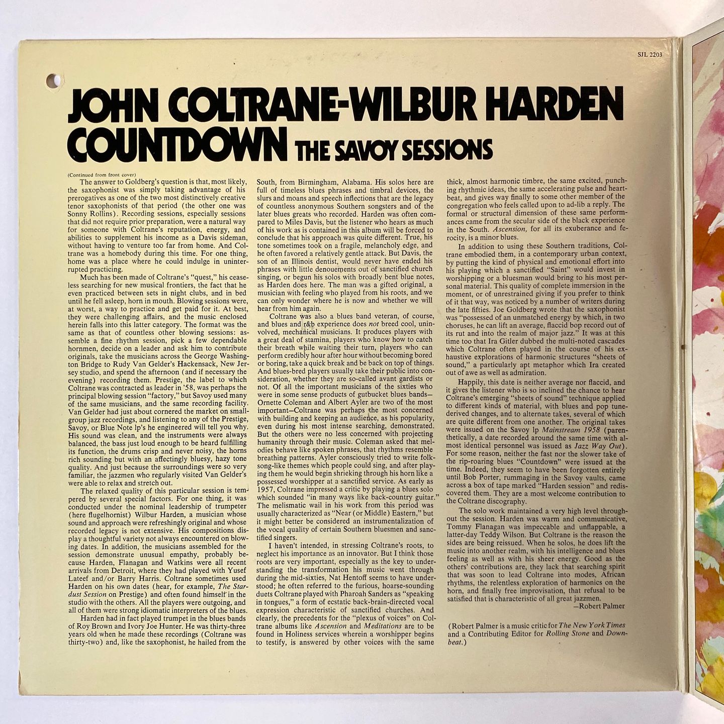 John Coltrane - Wilbur Harden - Countdown | Savoy Records (SJL 2203) - 5