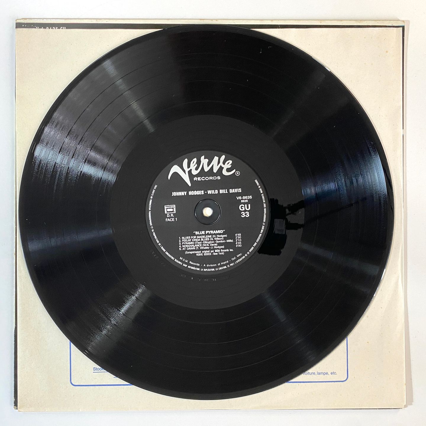 Johnny Hodges - Wild Bill Davis - Blue Pyramid | Verve Records (V6-8635 GU) - 2