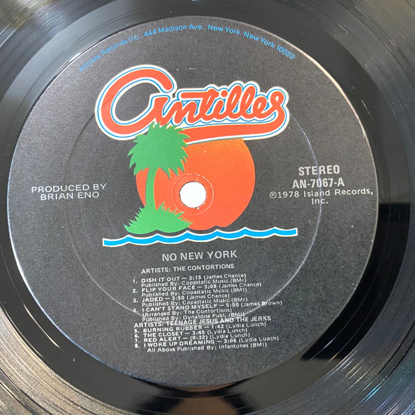Various - No New York | Antilles (AN-7067) - 2 Various - No New York | Antilles (AN-7067) - 2