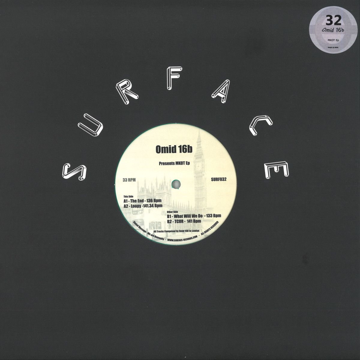 Omid 16B - MKOT EP | Surface Records France (SURF032)