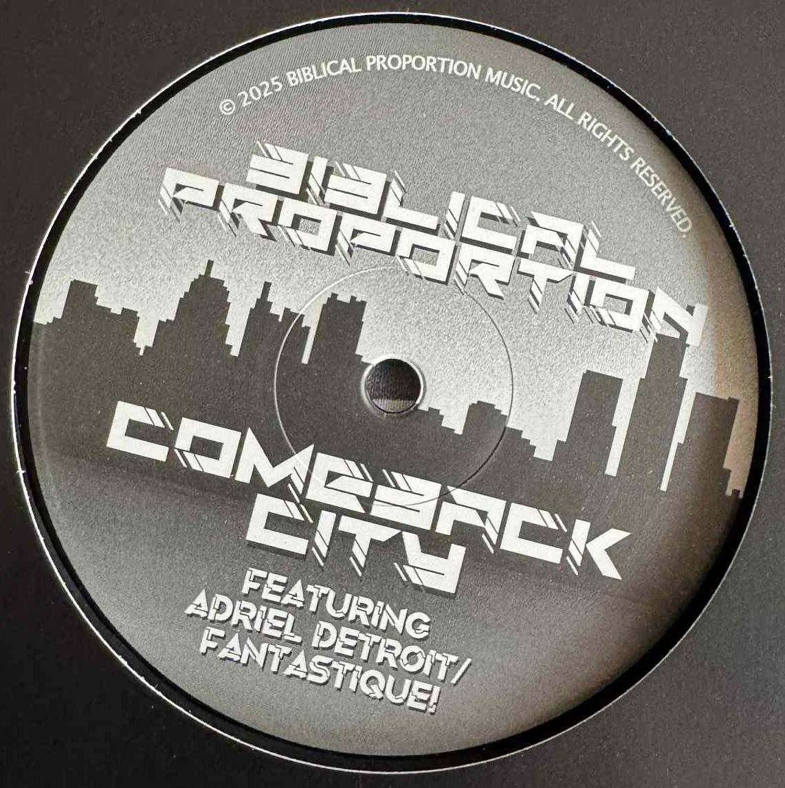 Biblical Proportion - Comeback City (featuring Adriel Detroit Fantastique) | Biblical Proportion (BP004 euro) Biblical Proportion - Comeback City (featuring Adriel Detroit Fantastique) | Biblical Proportion (BP004 euro)