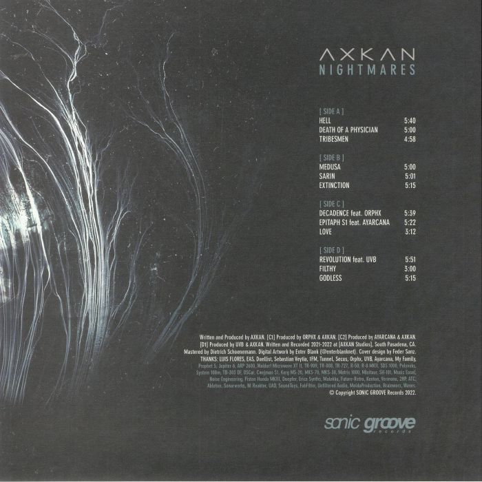 Axkan - Nightmares | Sonic Groove (SGLP014) - 2 Axkan - Nightmares | Sonic Groove (SGLP014) - 2