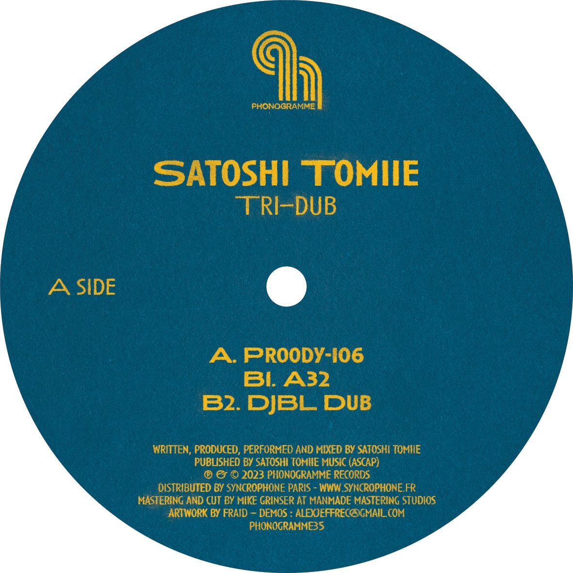 Satoshi Tomiie - Tri-Dub | Phonogramme (PHONOGRAMME035) - 3