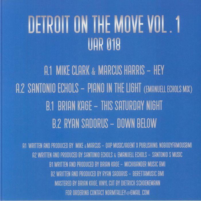 Various - Detroit On The Move Vol. 1 | Upstairs Asylum Recordings (UAR 018) - 2