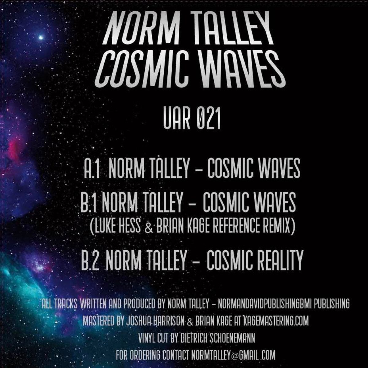 Norm Talley - Cosmic Waves | Upstairs Asylum Recordings (UAR 021) - 2