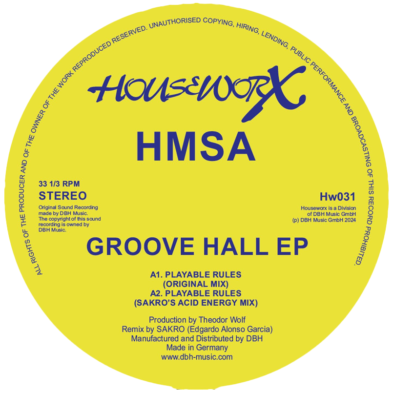 HSMA - Groove Hall Ep | Houseworx (HW031) - main HSMA - Groove Hall Ep | Houseworx (HW031) - main