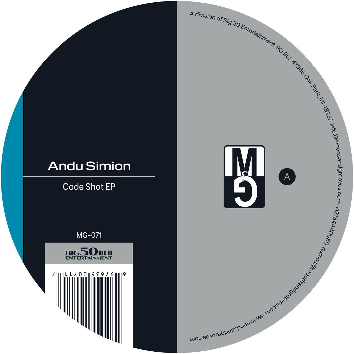 Andu Simion - Code Shot EP | Moods & Grooves (MG-071)