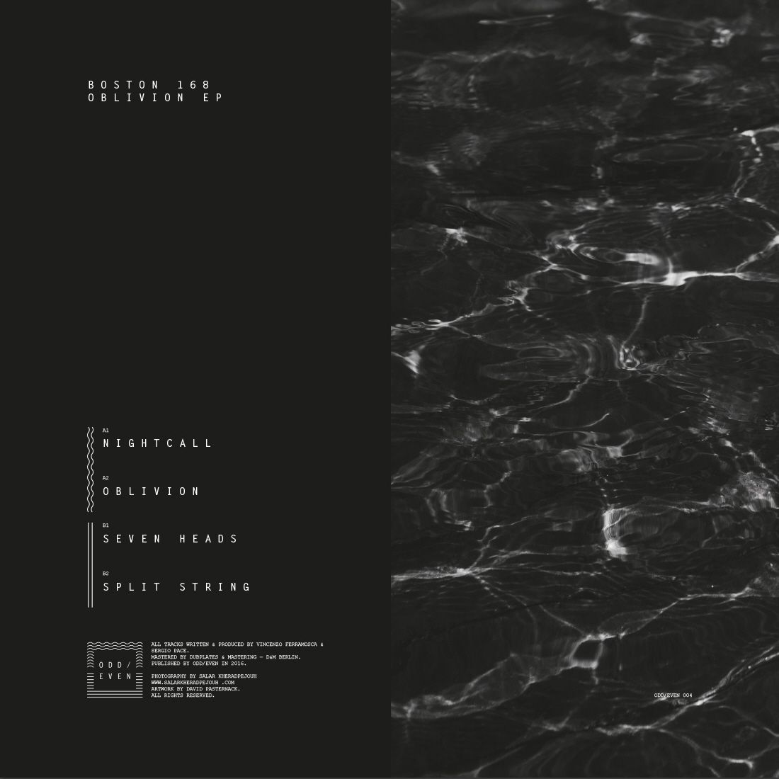 Boston 168 - Oblivion EP | Odd Even (ODD/EVEN004B) - 2