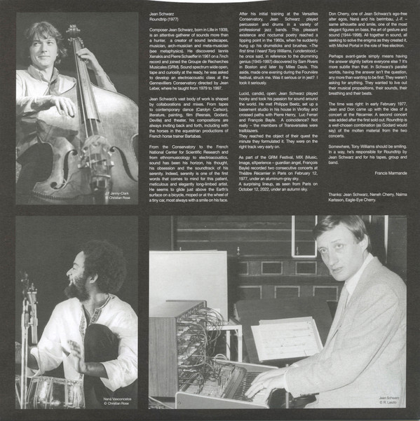 Don Cherry , Jean Schwarz - Roundtrip (1977) | Transversales Disques (TRS26) - 7