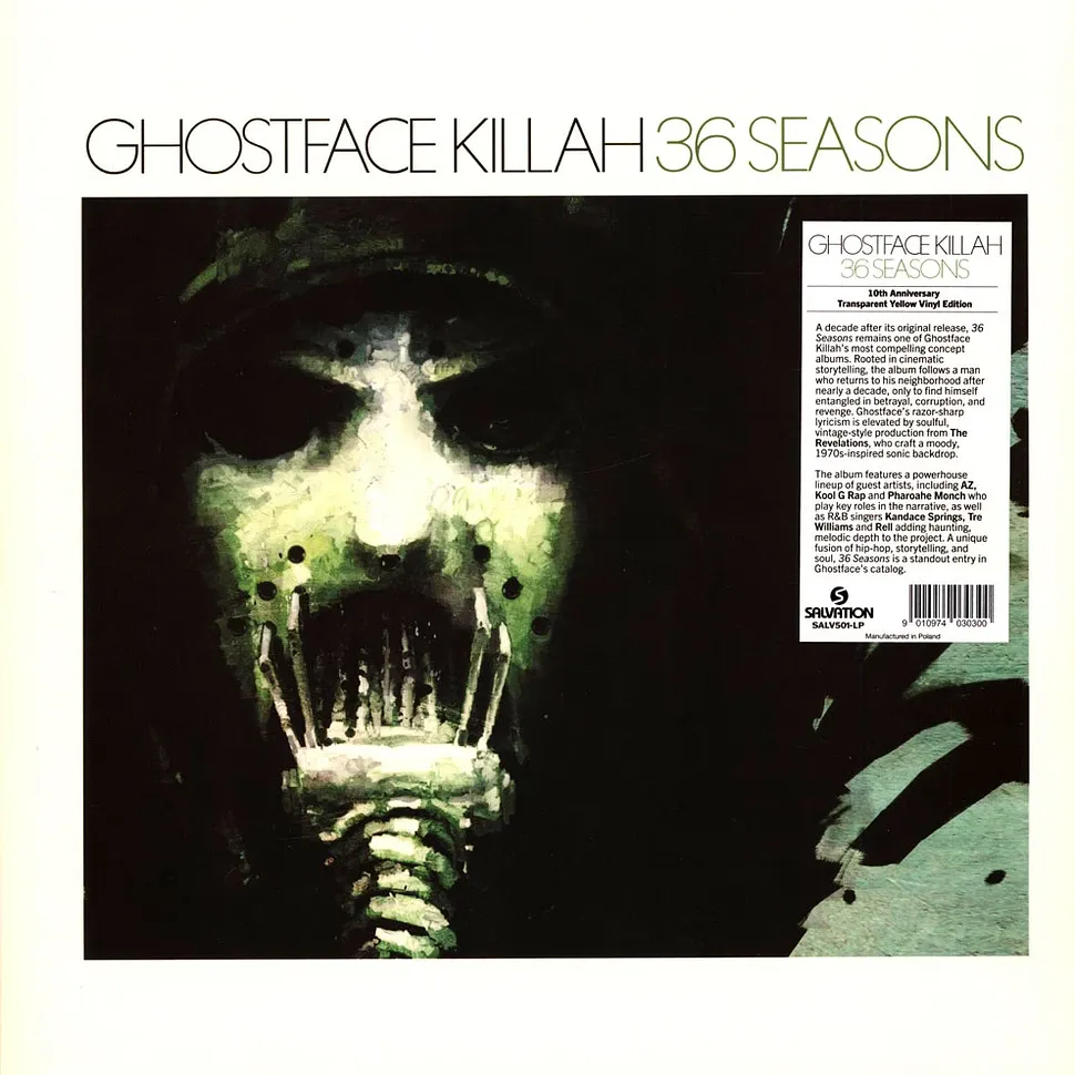 Ghostface Killah - 36 Seasons (Yellow Ed.) | Salvation (SALV501-LP)