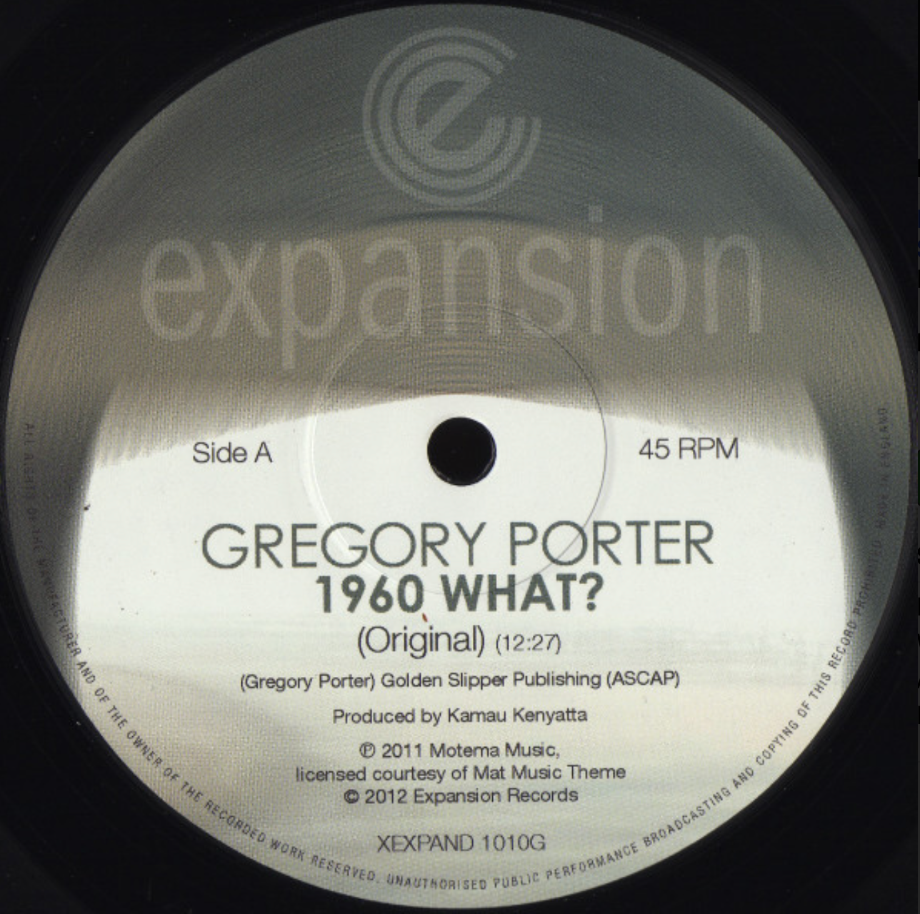 Gregory Porter - 1960 What? | Expansion (XEXPAND 1010G)