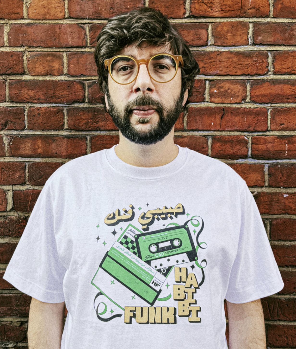 Habibi Funk - Habibi Funk x Cassette Design - T-shirt - Oversized Cut - White - 3 Habibi Funk - Habibi Funk x Cassette Design - T-shirt - Oversized Cut - White - 3
