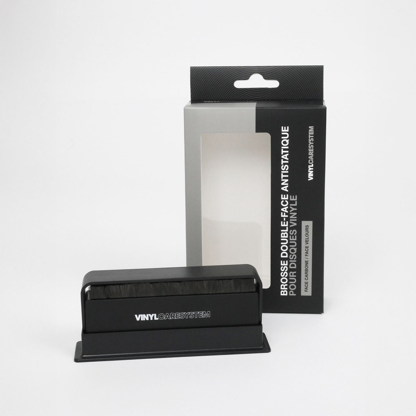 VINYLCARESYSTEM - Antistatic double-sided brush for vinyl records VINYLCARESYSTEM - Antistatic double-sided brush for vinyl records