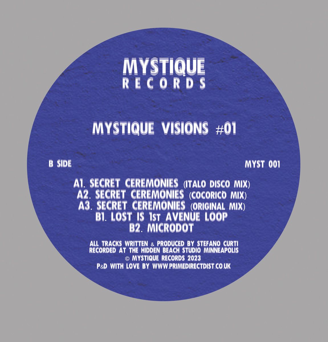 Sylvester Javier - Mystique Vision #01 | Mystique Records (MYST001) - main