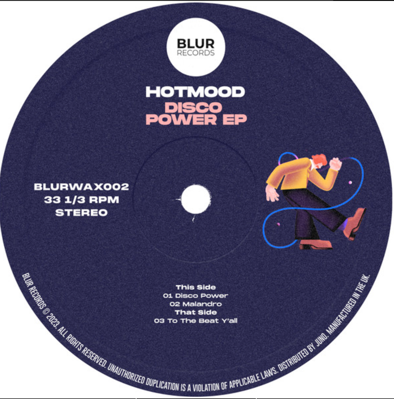 Hotmood - Disco Power EP | BLUR RECORDS (BLURWAX002) - main