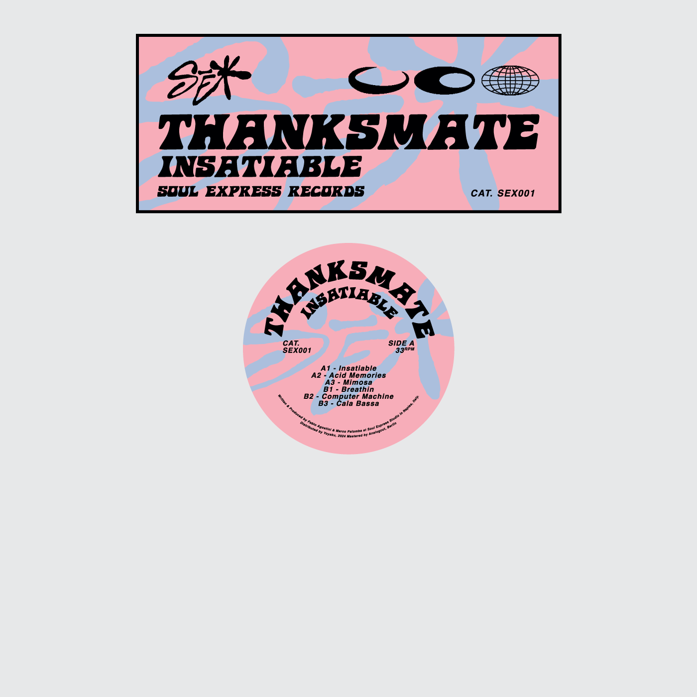 Thanksmate - Insatiable | Soul Express Records (SEX001) - 2 Thanksmate - Insatiable | Soul Express Records (SEX001) - 2
