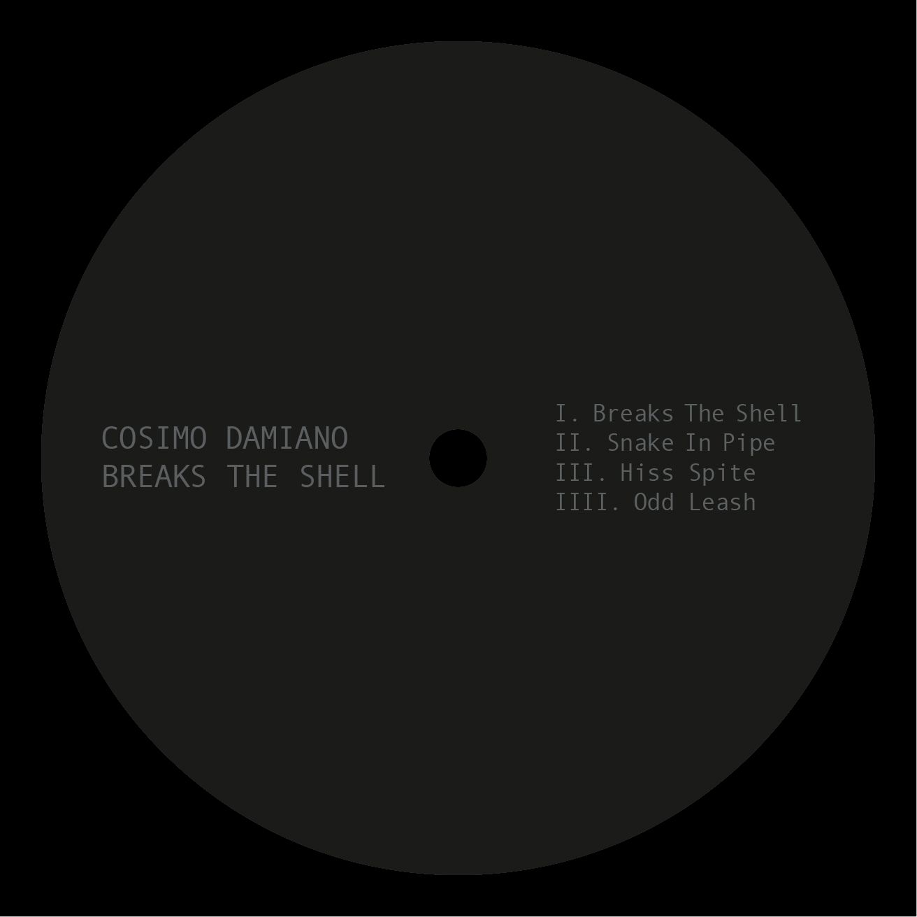 Cosimo Damiano - Breaks The Shell | Spazio Disponibile (SPAZIONERO003)