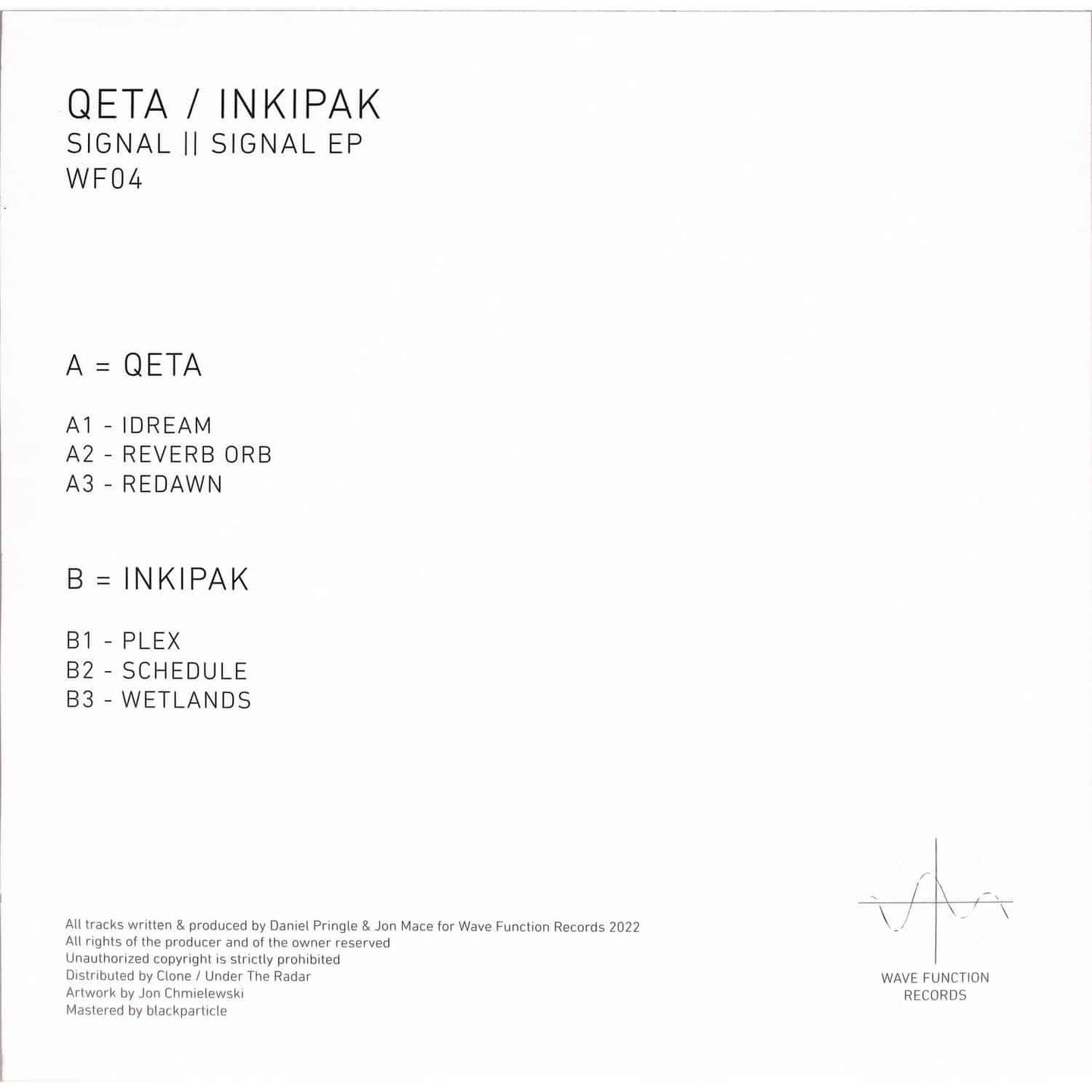 Qeta / Inkipak - Signal II Signal EP | Wave Function Records (WF04) - 2 Qeta / Inkipak - Signal II Signal EP | Wave Function Records (WF04) - 2