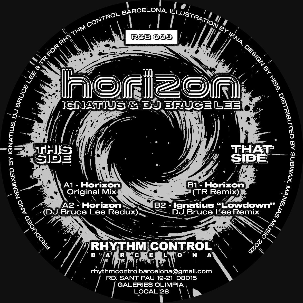 Ignatius & DJ Bruce Lee - Horizon | Rhythm Control Barcelona (RCB 009)