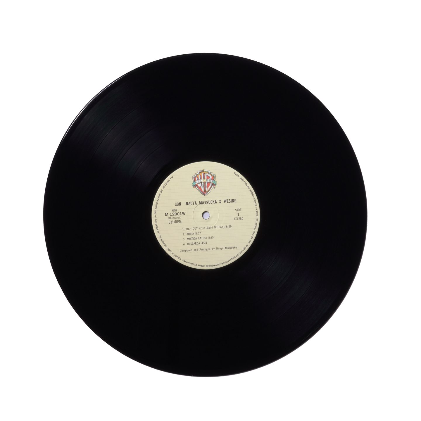 Naoya Matsuoka & Wesing - Son | Warner Bros. Records (M-12001W) - 7