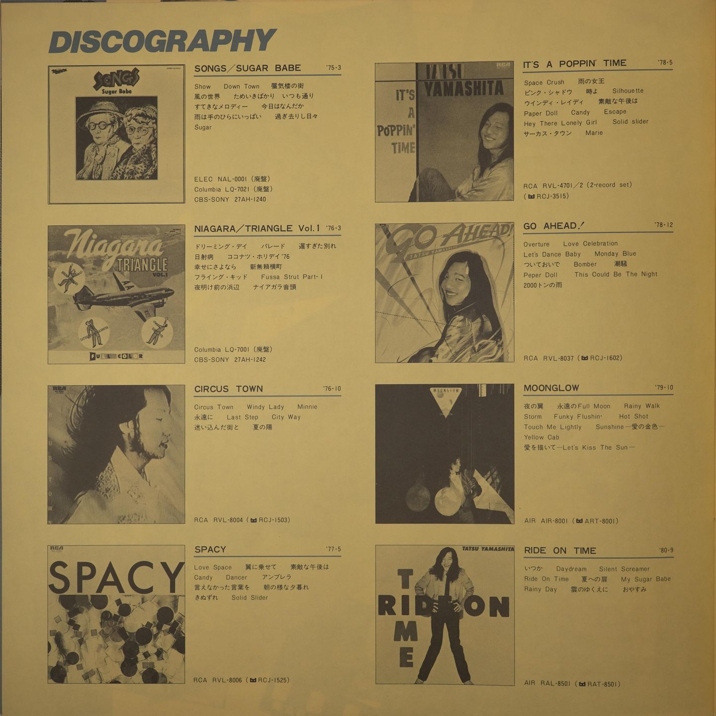 Tatsuro Yamashita - Greatest Hits! Of | Air Records (RAL-8803) - 11