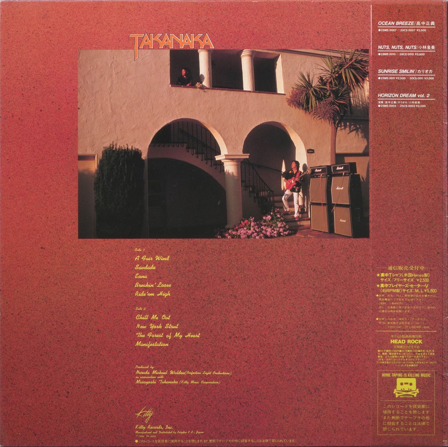 Masayoshi Takanaka - Saudade | Kitty Records (28MS 0015) - 2