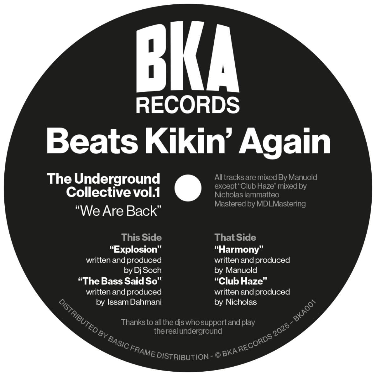 Various - Various The Underground Collective Vol.1 | BKA Records (BKA001) - 2