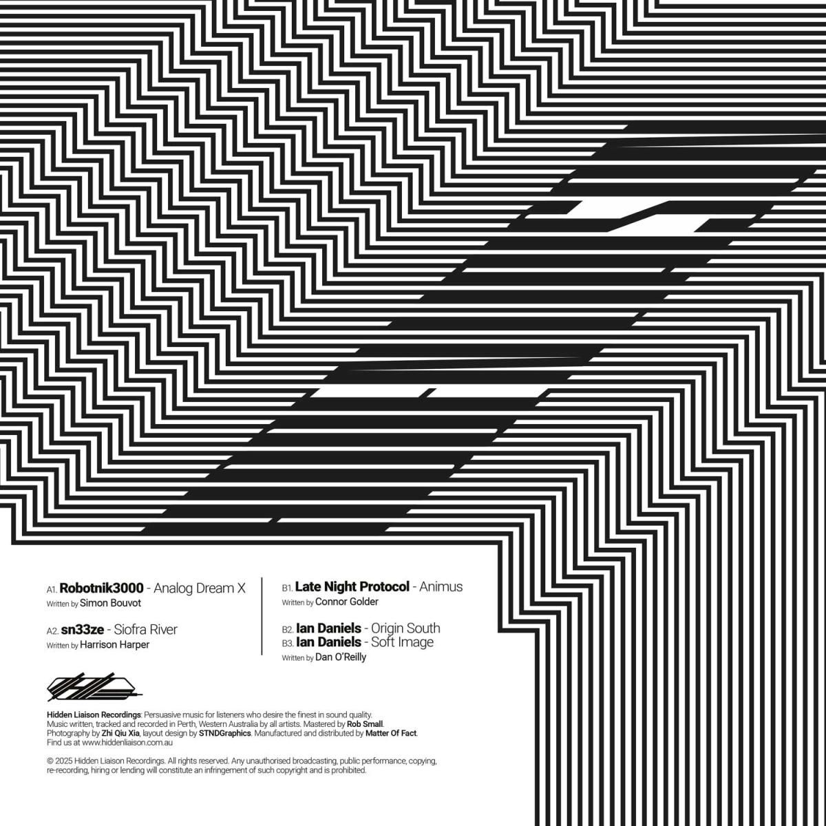Robotnik3000  &  sn33ze  &  Ian Daniels  &  Late Night Protocol - HLR002 | Hidden Liaison Recordings (HLR002) - main