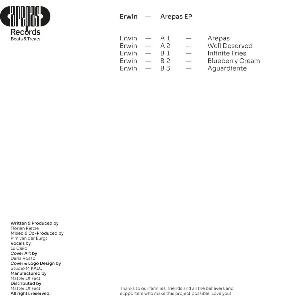 Erwin - Arepas EP | Arepas Records (AREPAS001) - 2