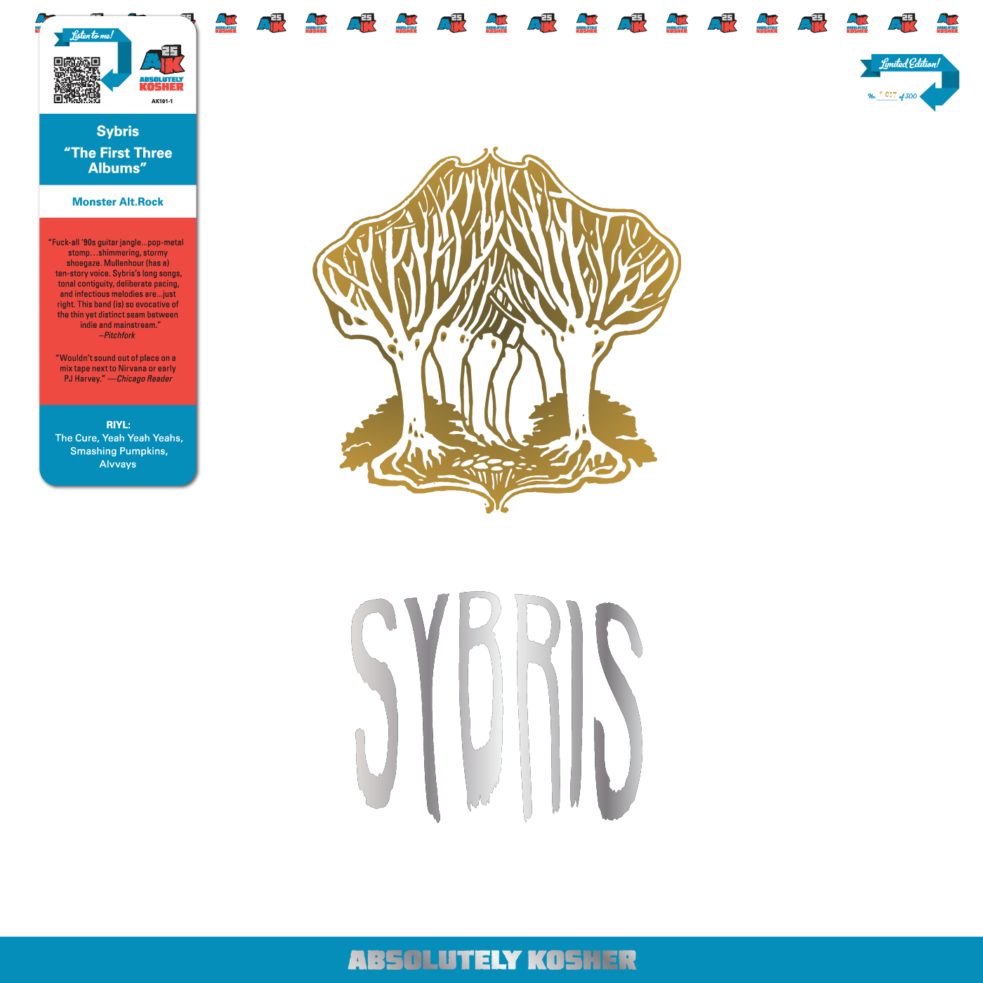 Sybris - The First Three Albums | Absolutely Kosher Records (AK101-1) Sybris - The First Three Albums | Absolutely Kosher Records (AK101-1)