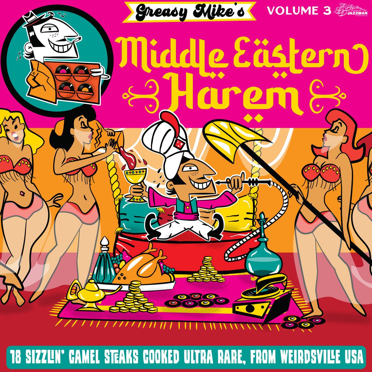 Various - Greasy Mike's Middle Eastern Harem | Jazzman Record Co. (JMANLP. 130)