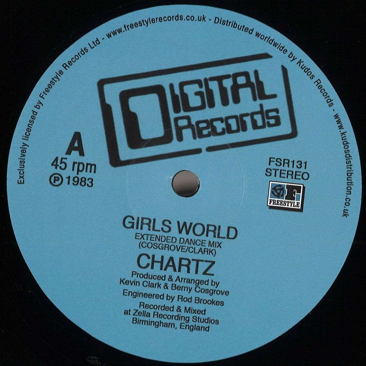 Chartz - Girls World | Freestyle Records (FSR131) Chartz - Girls World | Freestyle Records (FSR131)