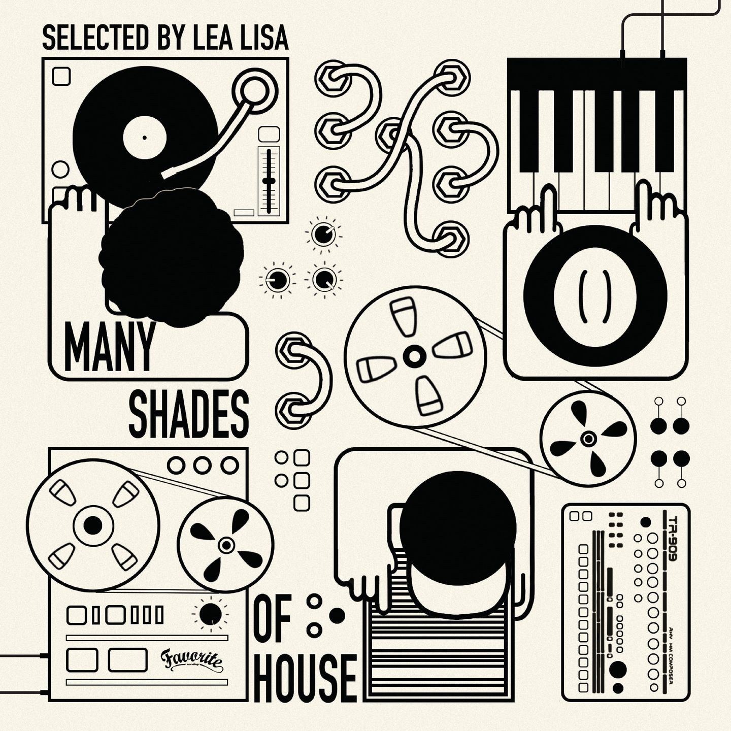 Lea Lisa - Many Shades Of House | Favorite Recordings (FVR192LP)
