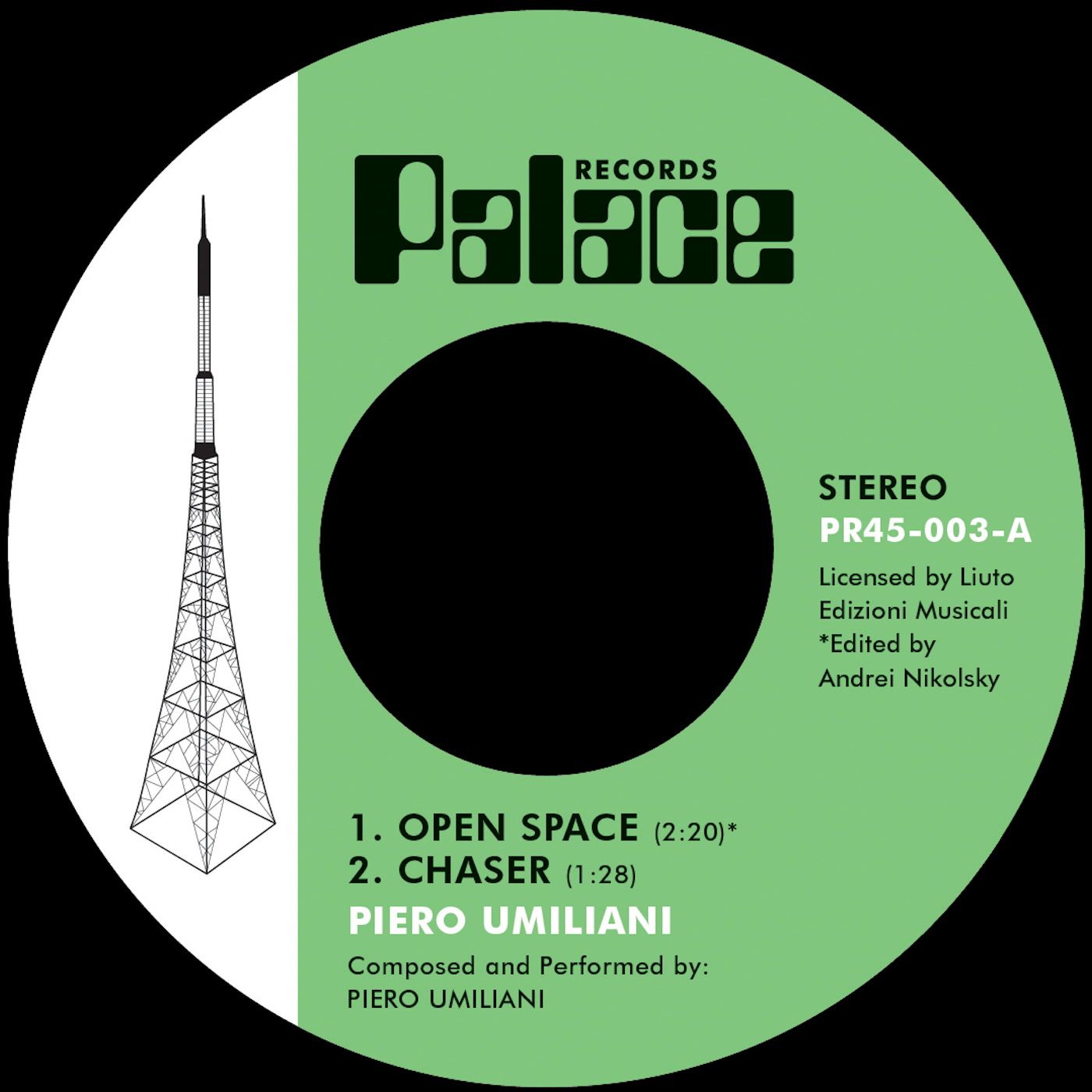 Piero Umiliani - Open Space / Union Pacific | Palace Records (PR45-003)