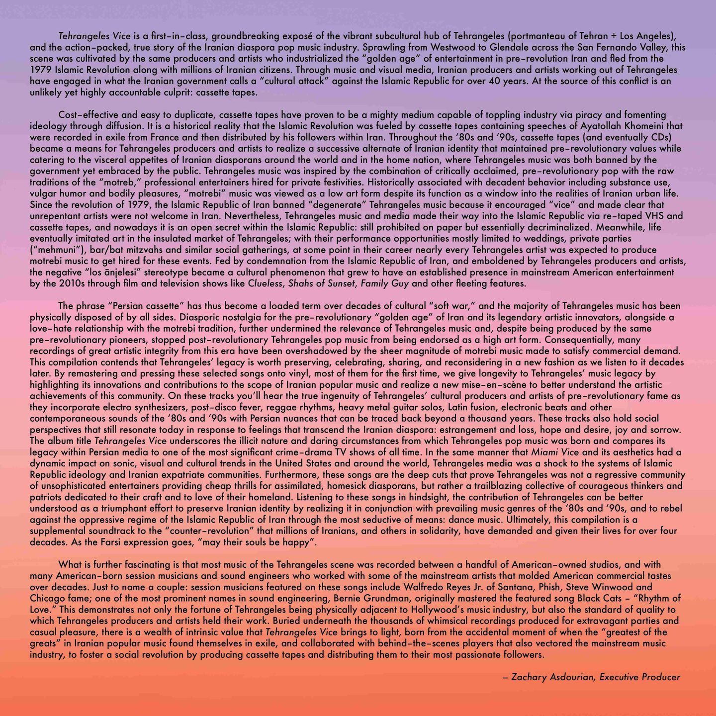 Various - Tehrangeles Vice (Iranian Diaspora Pop 1983-1993) | Discotchari (DSC002) - 4