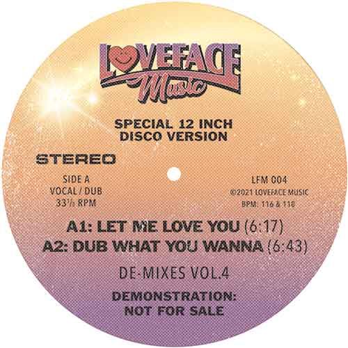 Loveface - De-Mixes Vol.4 | Loveface Music (LFM 004) - main