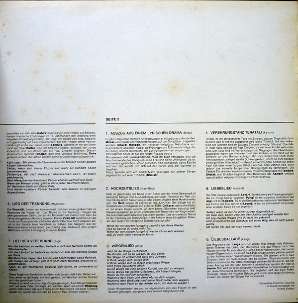 Various - Indien - Liebes - Und Verehrungslieder Aus Rajasthan | FSM (FSM 53 319) - 7 Various - Indien - Liebes - Und Verehrungslieder Aus Rajasthan | FSM (FSM 53 319) - 7