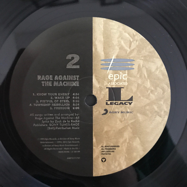 Rage Against The Machine - Rage Against The Machine | Epic Associated (88875111751) - 6