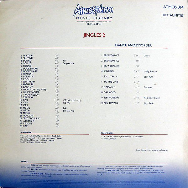 Jingles 2 Dance And Disorder