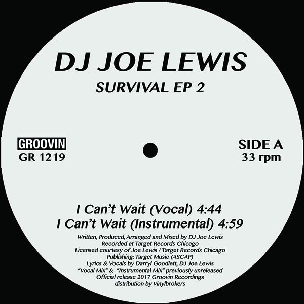 DJ Joe Lewis - Survival EP 2 | Groovin Recordings (GR 1219)