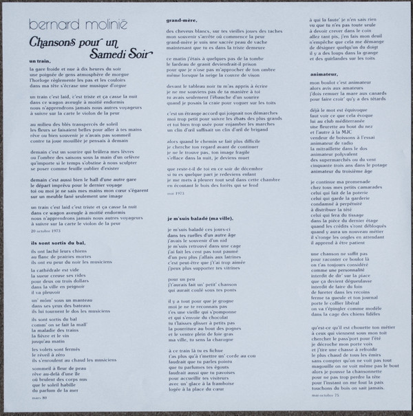 Chansons Pour Un Samedi Soir