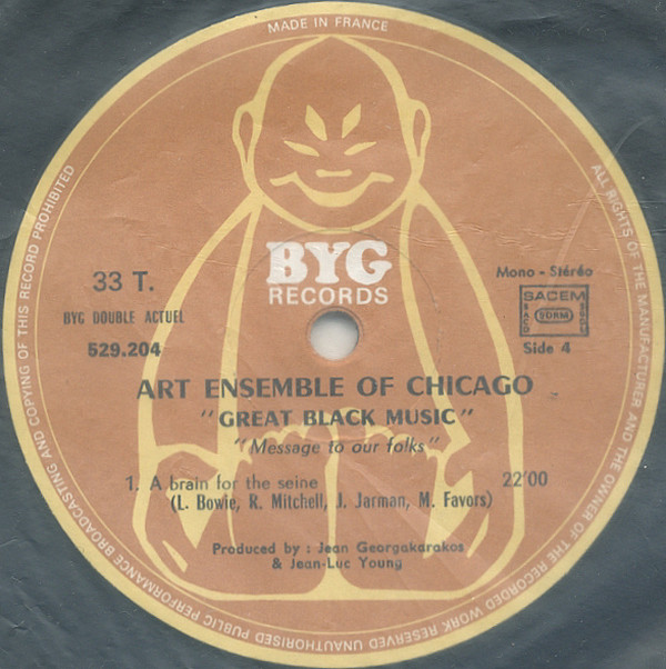 "Great Black Music" - A Jackson In Your House / Message To Our Folks