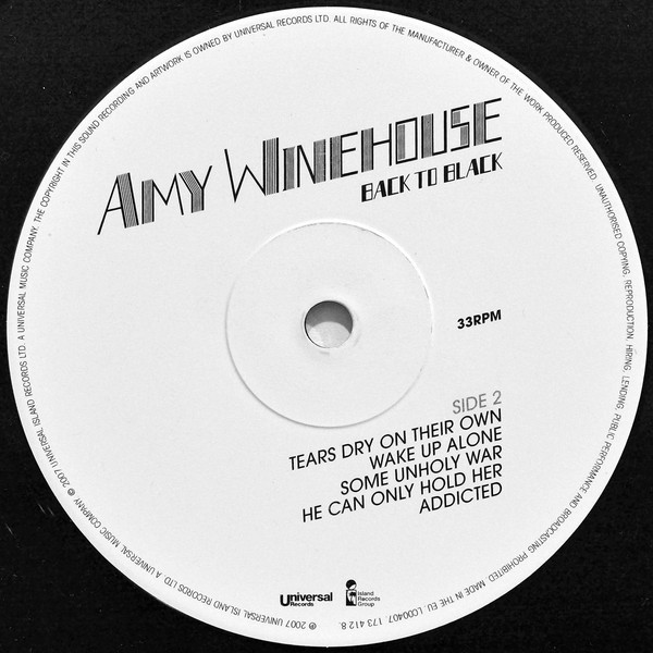 Amy Winehouse - Back To Black | Universal Records (173 412 8) - 4