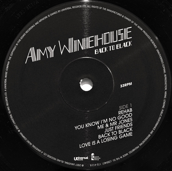Amy Winehouse - Back To Black | Universal Records (173 412 8) - 3