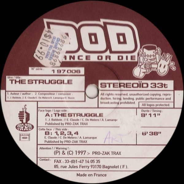 D.O.D. - The Struggle | Pro-Zak Trax (1 97 006) - main