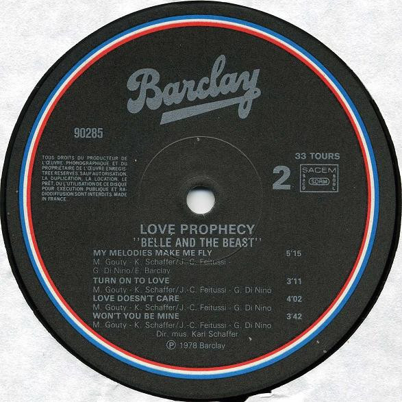 Love Prophecy - Belle & The Beast | Barclay (90285) - 4 Love Prophecy - Belle & The Beast | Barclay (90285) - 4