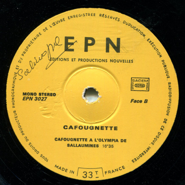 Cafougnette A L'Olympia De Sallaumines
