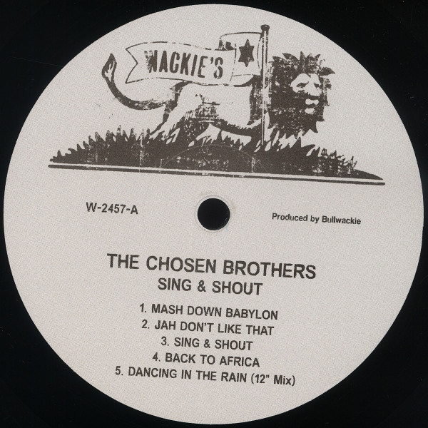 The Chosen Brothers - Sing & Shout | Wackie's (W-2457) - 3